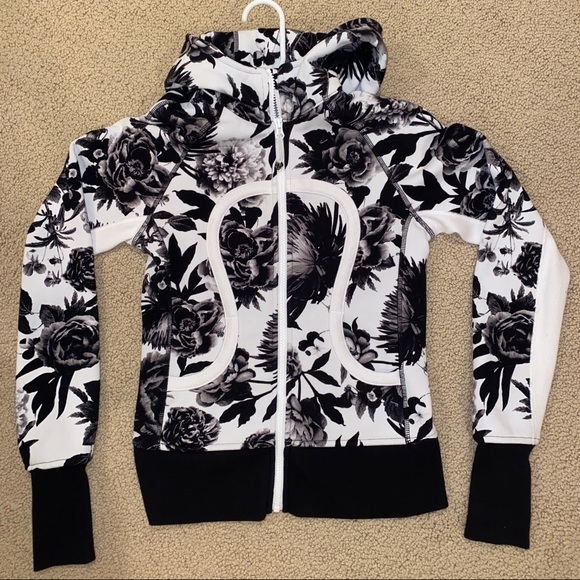 Lululemon Zip-Up Floral Scuba Hoodie - Picture 1 of 4